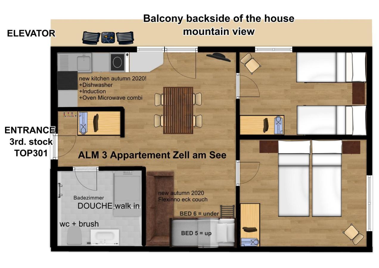 Alm Appartements Zellamsee Целль-ам-Зеє Екстер'єр фото